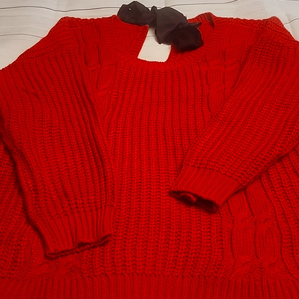 Open back  sweater